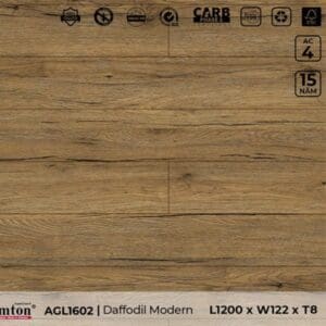 Sàn gỗ công nghiệp cao cấp 8ly Lamton AquaGuard – Mã AGL1602. ĐVT: m2