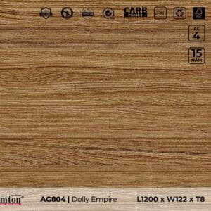Sàn gỗ công nghiệp cao cấp 8ly Lamton – Mã AG804 – Dolly Empire. ĐVT: m2