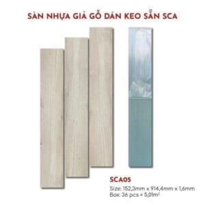 Sàn nhựa bóc dán keo 1.6ly CATKA – Mã: SCA-05. ĐVT: m2