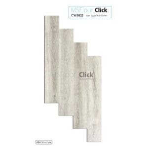 Sàn nhựa khóa hèm 4ly vân gỗ MSFloor Click – Mã: CW3802. ĐVT: m2