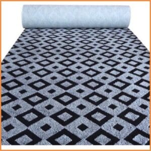 Thảm nỉ hoa văn COKA – 0914 (màu xám). KT: 2 x 30 (m) ĐVT: m2