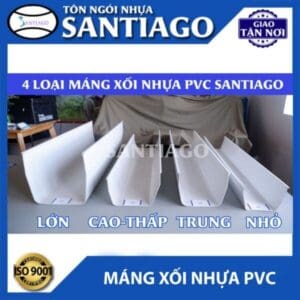 Máng xối nhựa PVC. ĐVT: mét