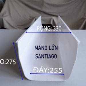 Máng xối nhựa PVC. ĐVT: mét - Ảnh 3