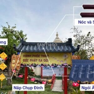 Ngói nhựa âm dương Nhật Bản trang trí. ĐVT: tấm - Ảnh 7