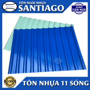 Tấm nhựa 11 sóng vuông. ĐVT: mét
