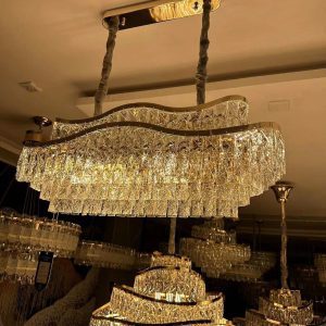 Đèn chùm pha lê ngang hiện đại DTT 619