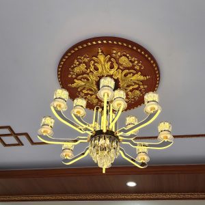 Đèn chùm tay phát sáng pha lê cao cấp MSTV12