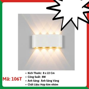 Đèn vách hắt tia GM V106T