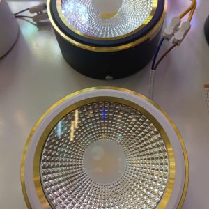 EL - Lon Nổi 12w 3 chế độ ánh sáng,Bảo hành 1 năm viền vàng/bạc vỏ đen/trắng